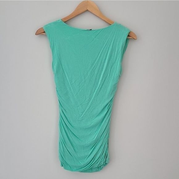 🌹2/$15 Maurices Ruched Mojito Blouse Sleeveless G - Picture 3 of 5